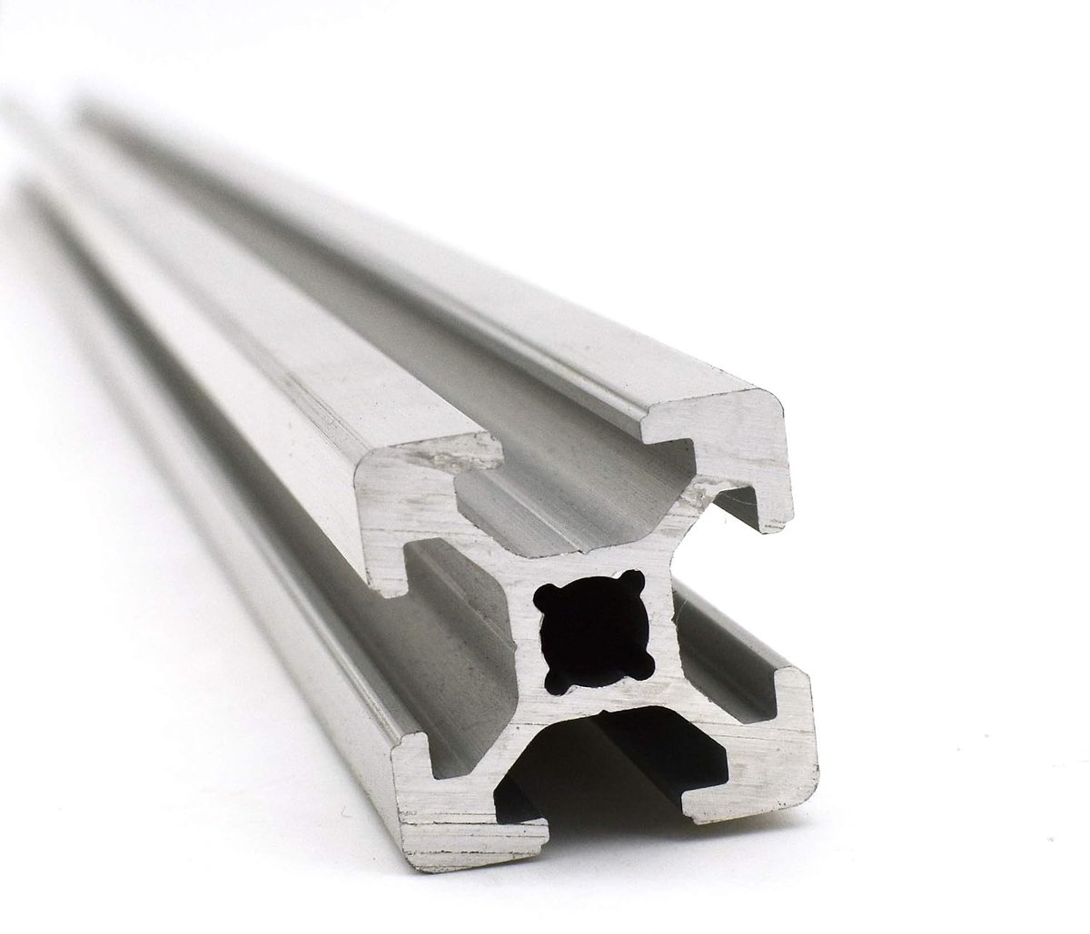1 stuk 20x20 Strebenprofiel Alu-profiel sleuf 6 - Snijlengte 1000 mm