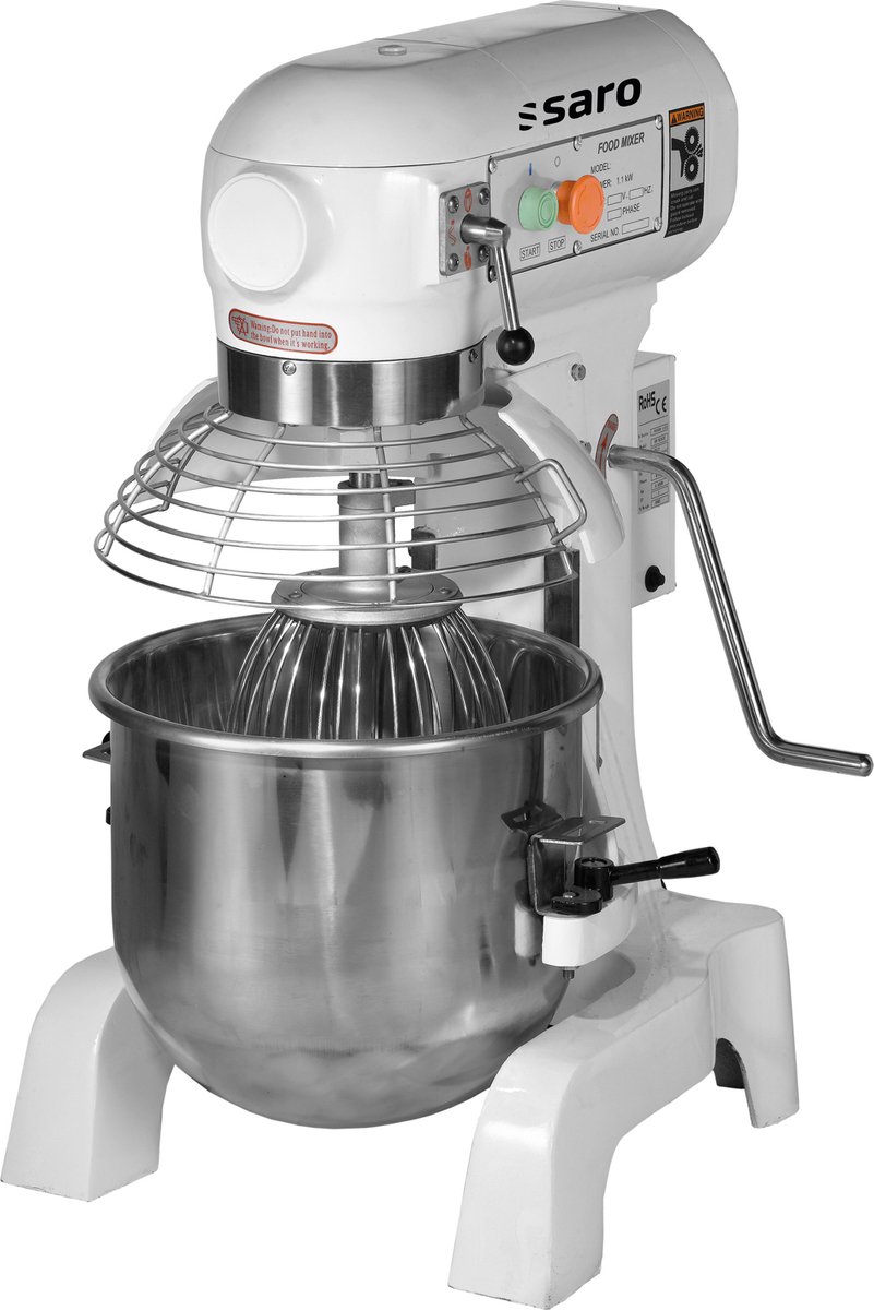 Saro PR 20 Staande mixer 1100 W Roestvrijstaal Wit