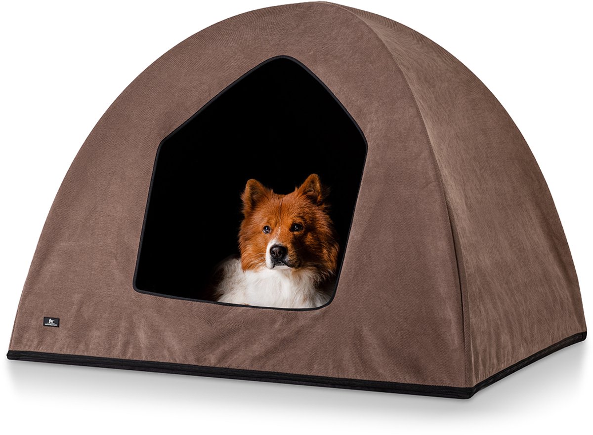 Knuffelwuff Hundehöhle Yucatan passend für Hundebetten und Hundematten XXL 120 x 100 x 95cm Braun