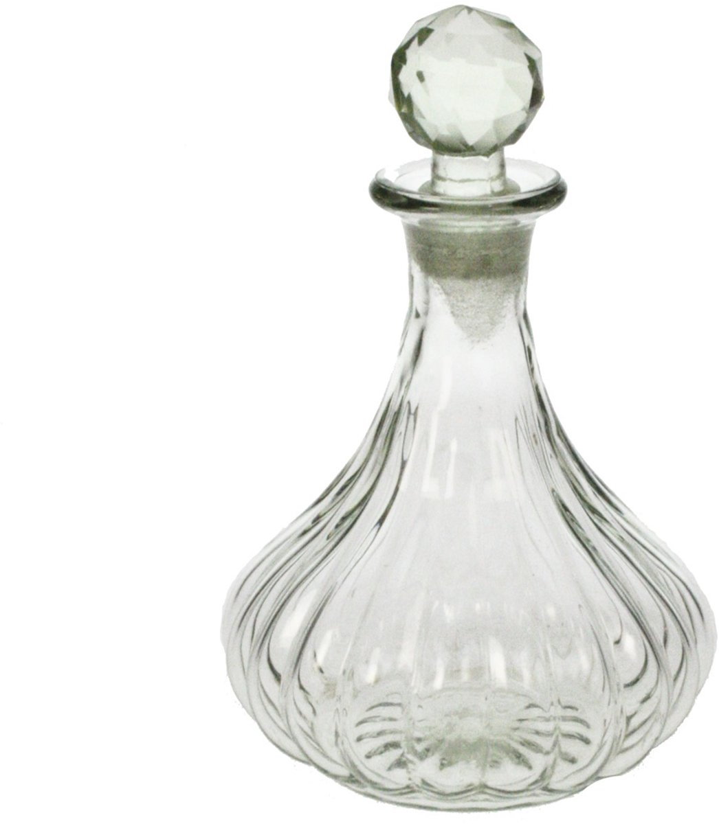 Karaf glas met dop Ø11,5xH18,5cm