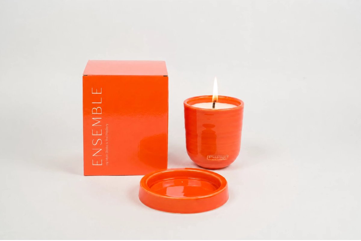 Mon Dada x Val Pottery Ensemble outdoor refill set orange peel - bugz away