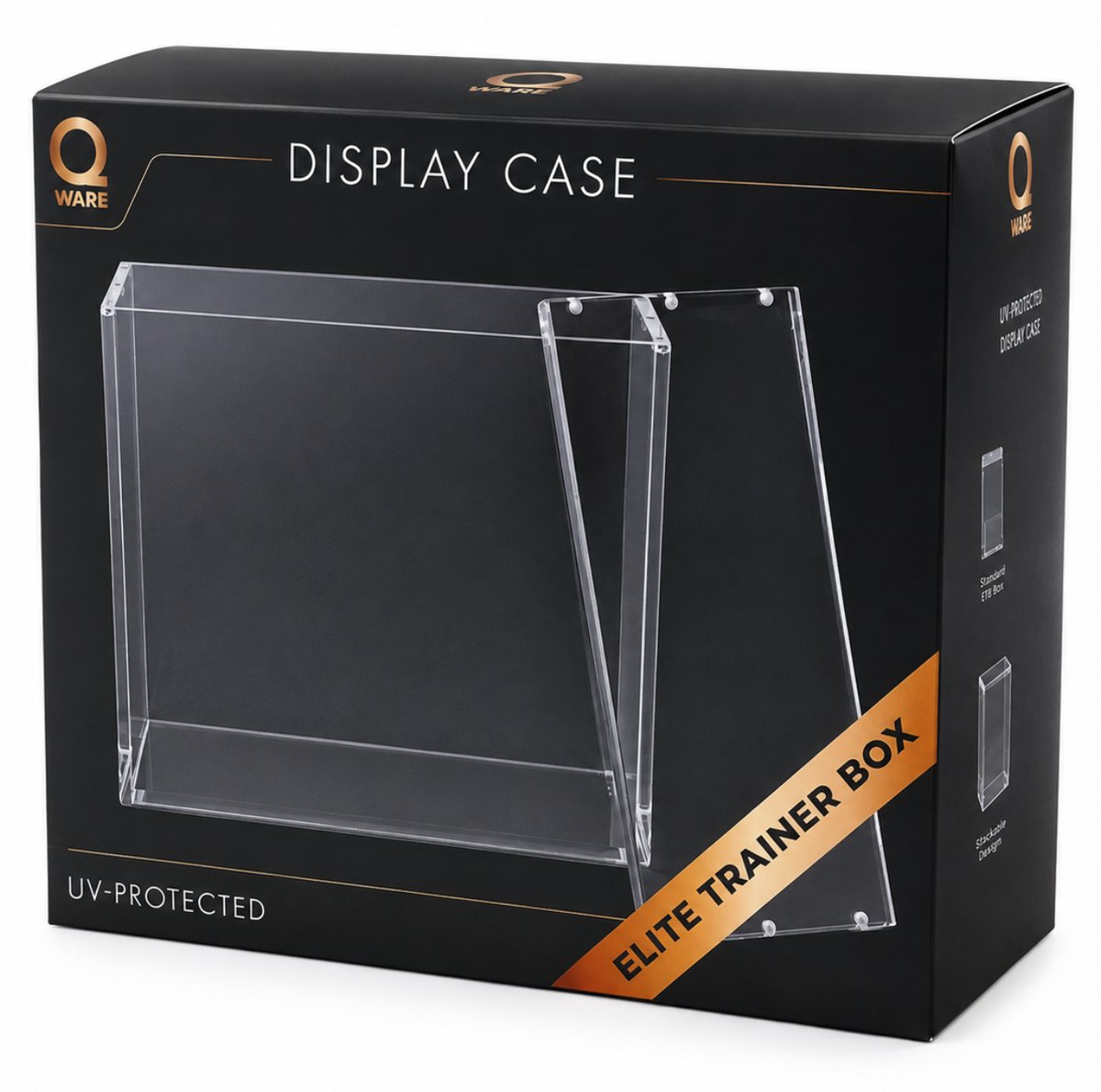 QWARE - Elite Trainer Box Acryl Case Magnetisch - Geschikt Voor Pokemon ETB - Acrylic Case - TCG Protector Display - UV Bescherming - Premium Kwaliteit