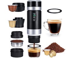 Accu Koffiezetapparaat - Draagbare Koffiemaker - Koffie Onderweg - Draadloos Gebruik - 150 ml - Zwart