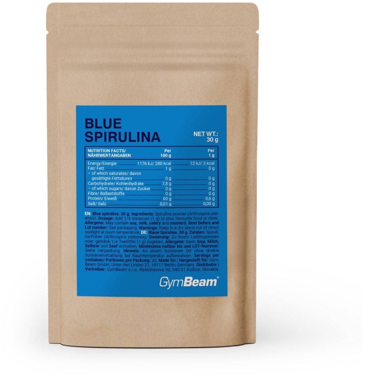 GymBeam Blue spirulina 30 g