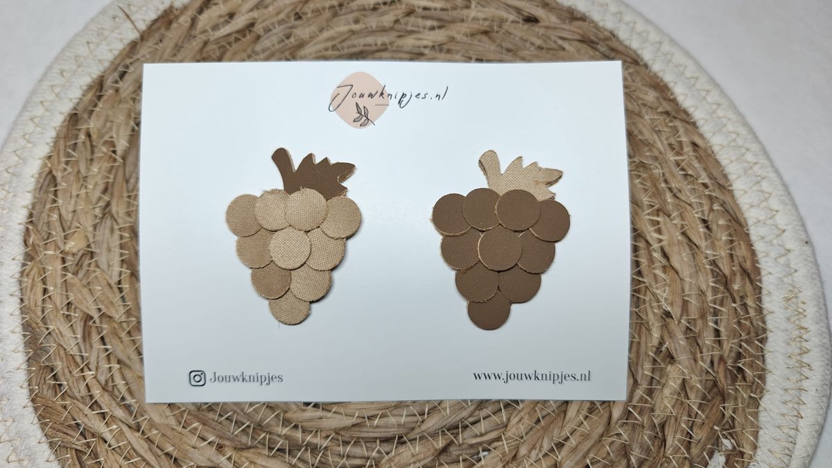 Antislip haarspeldjes Druif 5 cm - kinderknipjes - haarclipjes - Kinderhaaraccessoires - Haarspeldjes - Haarknipjes meisje - Haarknipjes baby - Haaraccessoires meisjes - Haarspeldjes baby - Kinder haarspeldjes - Kinder haarclips - Haarspeldjes kind