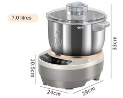 Brandistry - Deegkneedmachine - Keukenmachine - Deegmachine - Brood Bakken - Keukenmixer - 7 Liter - Roestvrij staal - 250W