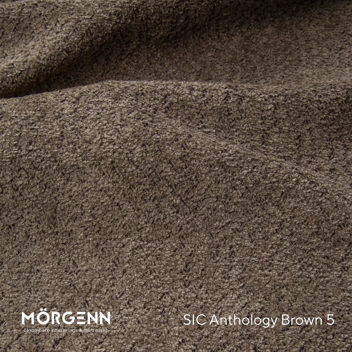 Mörgenn SIC Anthology Stofstaal - Bouclé Stof voor Boxspring en Bed - Brown 5