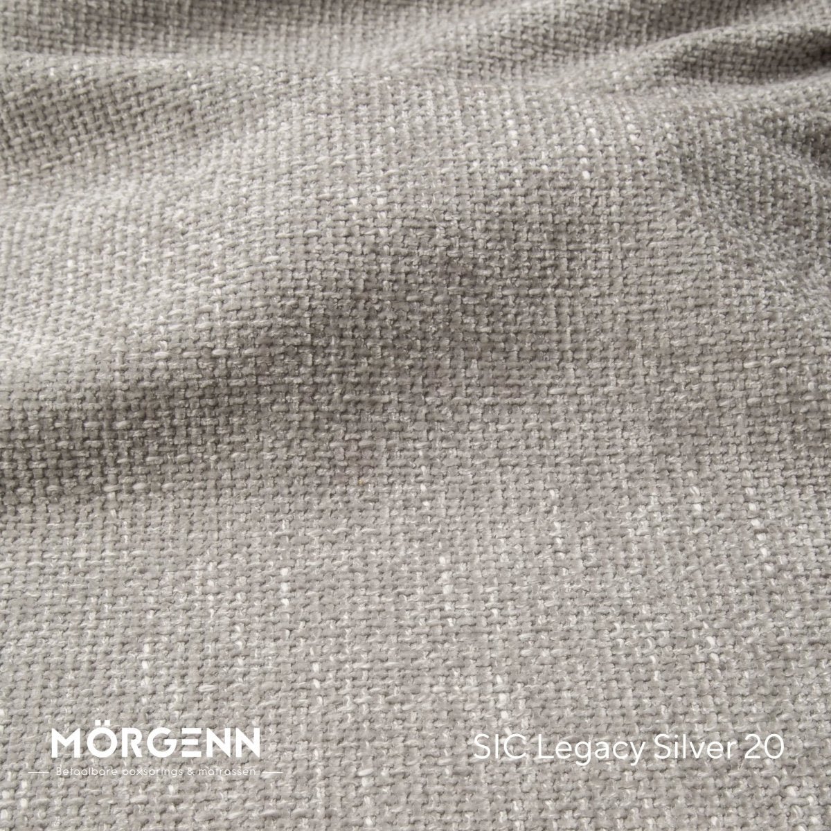 Mörgenn SIC Legacy Stofstaal - Meubelstof voor Boxspring en Bed - Silver 20