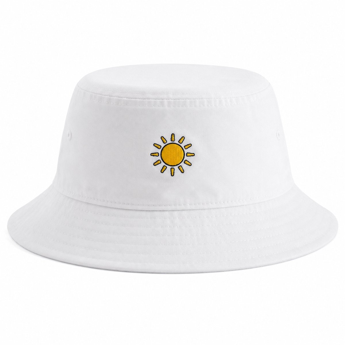 Major May Bucket Hat - Vissershoedje - Hoed - Zonnehoedje - Dames en Heren - Unisex - Recycled Polyester - Wit