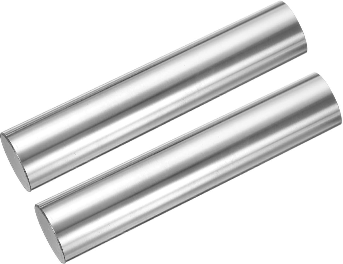 Lineaire bewegingsgeleidingsstang, 20 mm x 100 mm, verchroomd gecementeerd staal, voor lineaire rail voor 3D-printer, CNC-machine, 2 stuks