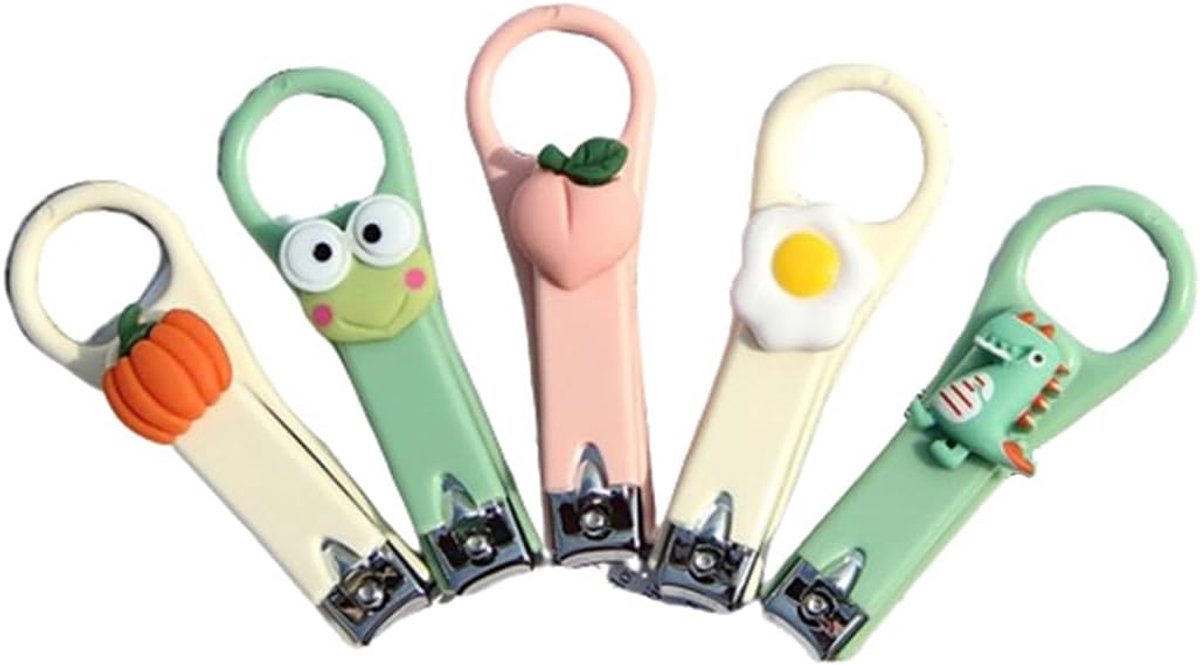 Nagelknippers, 5 stuks nagelknipper van hoogwaardig roestvrij staal, nagelklemmen van roestvrij staal, clipper voor kleine nagels, nagelknipper voor manicure en pedicure