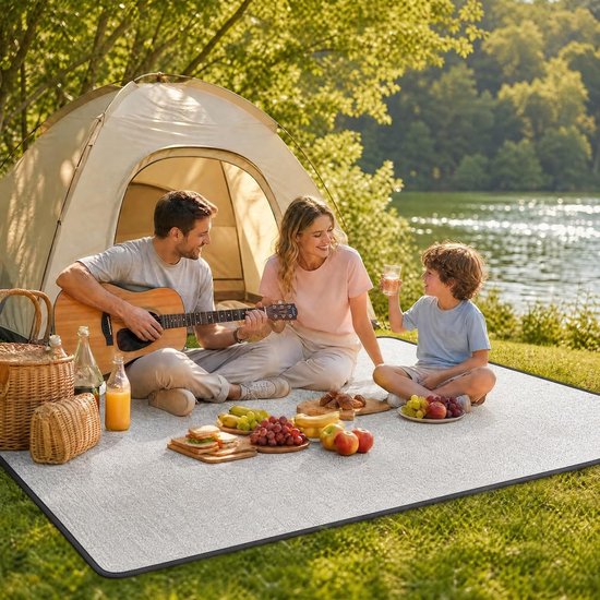 aluminium isolatiemat, schuimmatten, slaapmat voor camping, thermomat, opvouwbare tentmat, vloermat voor camping — afbeelding 5