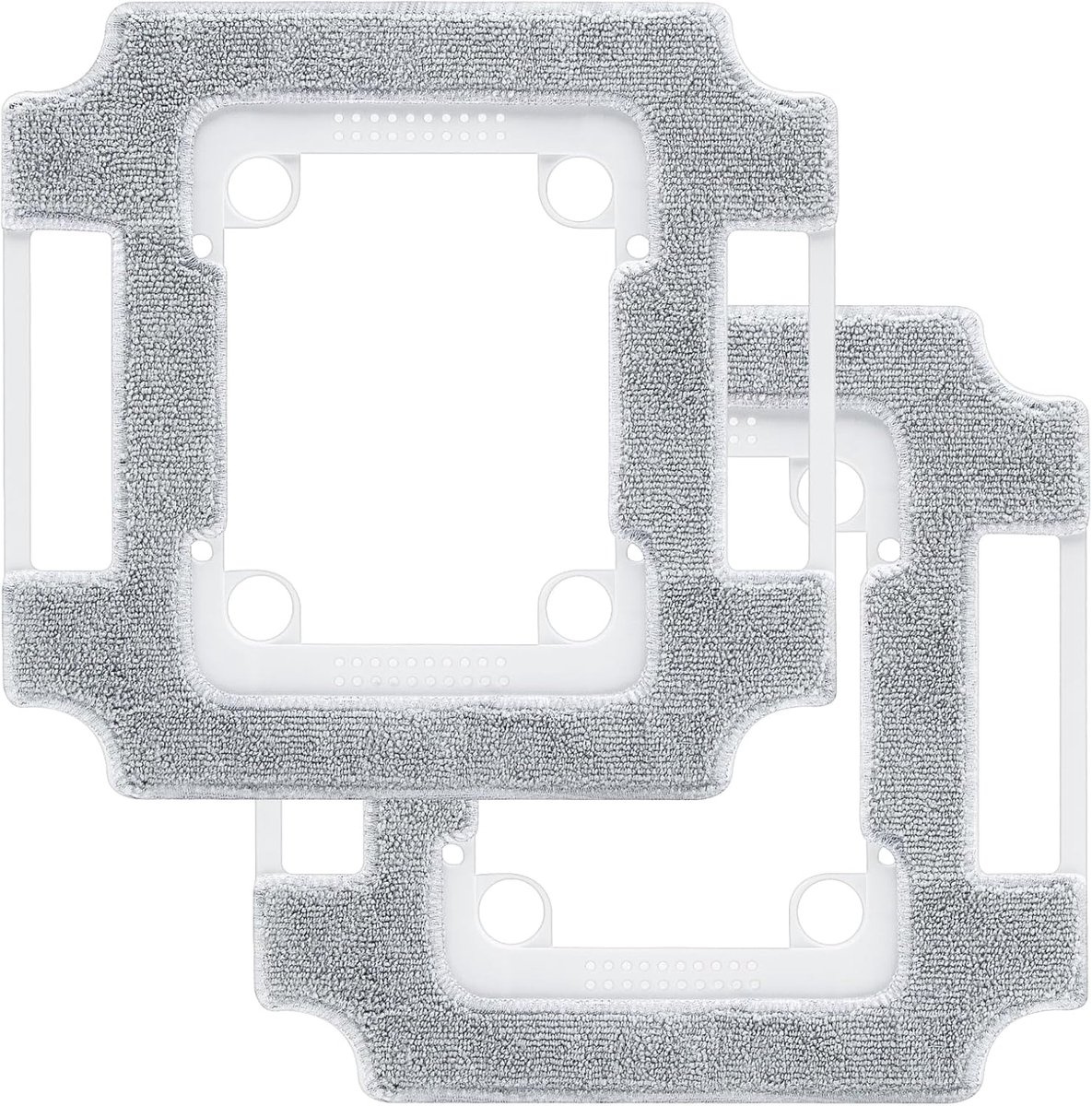 Reinigingspad voor Ecovacs Winbot W3 Omni raamreinigingsrobot, 2 stuks vervangende raamreinigingsdoek met houder voor Winbot W3 Omni, wasbare reinigingsdoek, gereedschaploze accessoireset