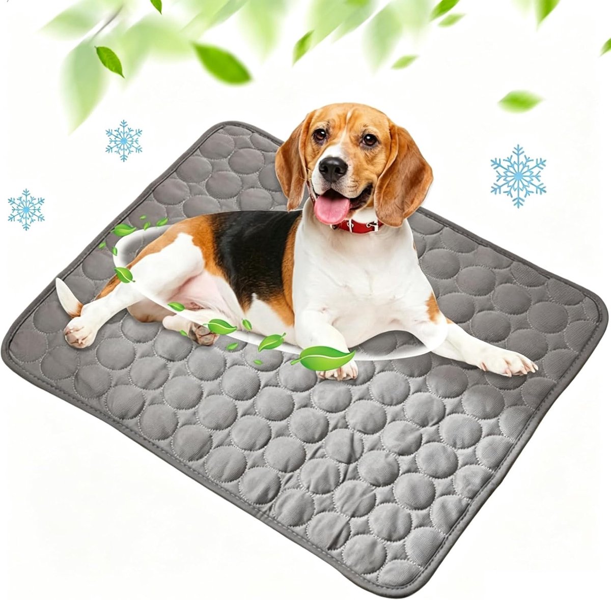Koelmat voor de zomer, koelmat voor honden, antislipbescherming hondenkoelmat, zelfkoelend, slijtvast en bijtbestendig, natuurlijke koeling, koelbed voor honden, 70 x 55 cm