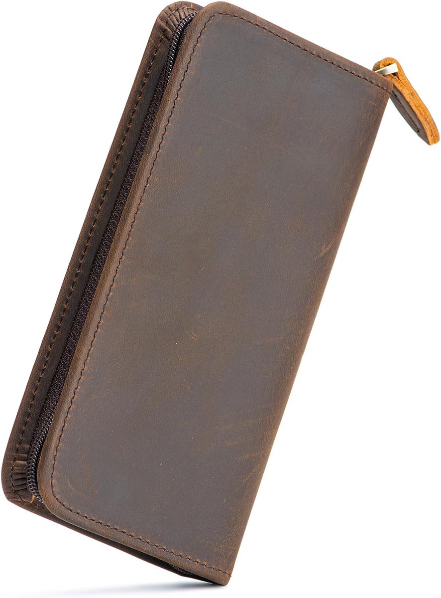 erofa 3 Slot Lederen Case Set, Vintage - Crazy Horse, Retro