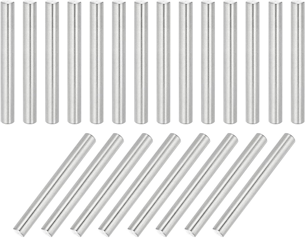 22 stuks 304 roestvrij staal cilinderstift 5mm diameter, 45mm lengte deuvelstiften metalen rekpen voor kledingkast commode kast boekenkast industrie huishouden meubels rekken