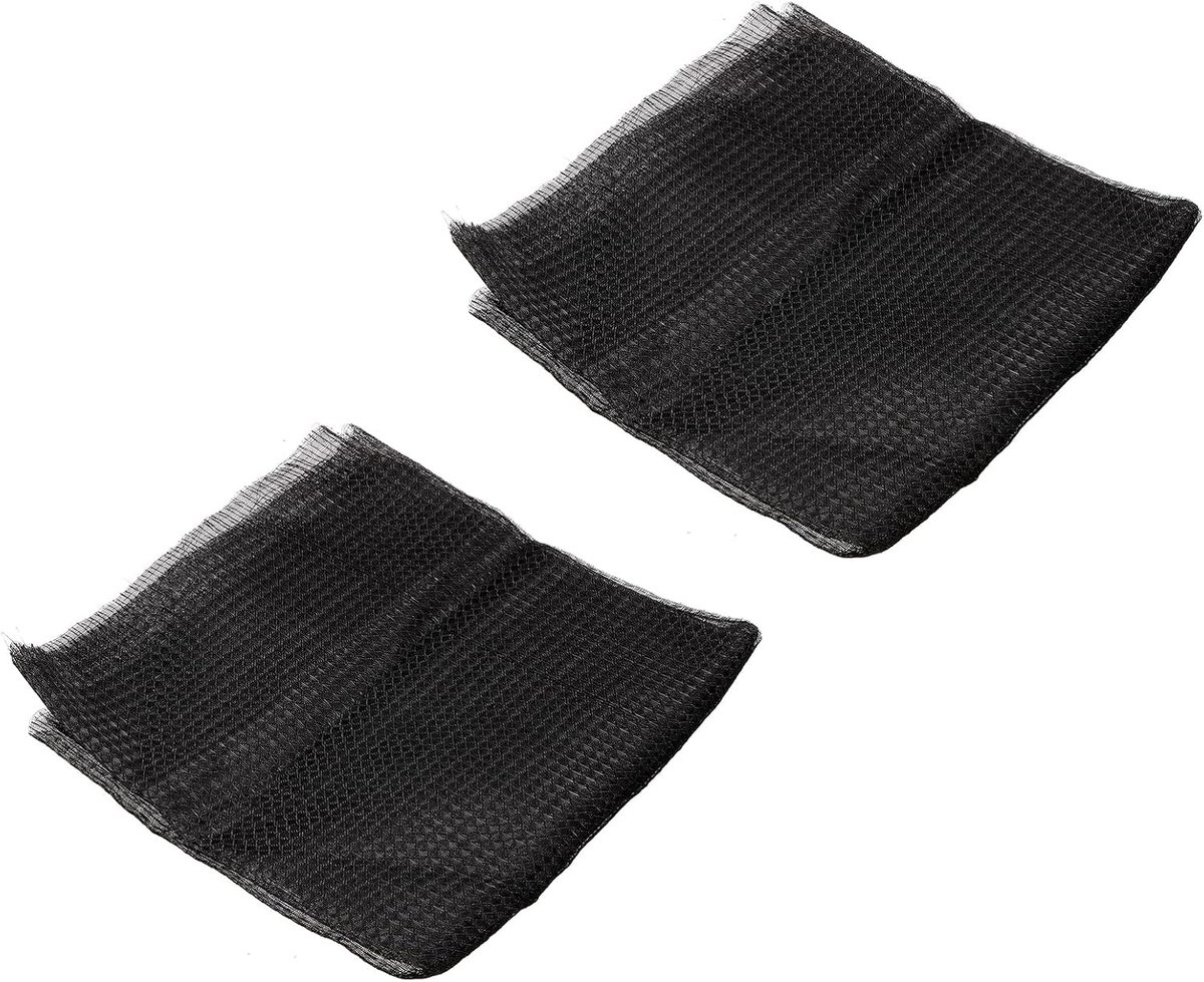 Airconditioning filtermateriaal, 2 stuks kunststof stofdicht filtering mesh beeldscherm vervanging voor airconditioning, zwart