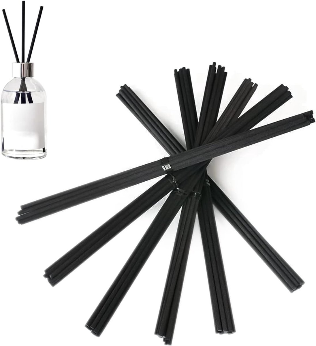 Aromatherapiesticks 100 stuks - Zwart - Brandveilig - Creëer een fijne sfeer - SnelShoppen