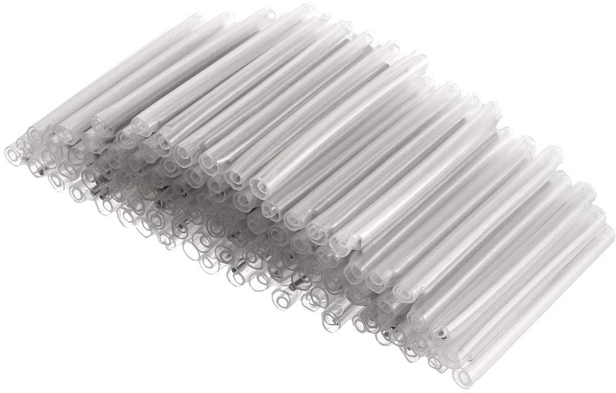 sourcing map 400 stuks. 40 mm vezel-look samensmelten splitsing pijp bescherming mouwen hitte krimpbaar