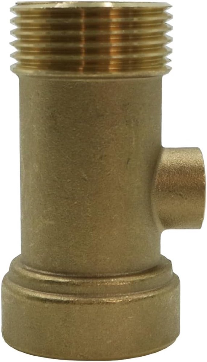 3-weg messing verdeler 1 inch IG/AG, 1/4 inch binnendraad/AG voor waterleidingen, warmwatersystemen en pompen