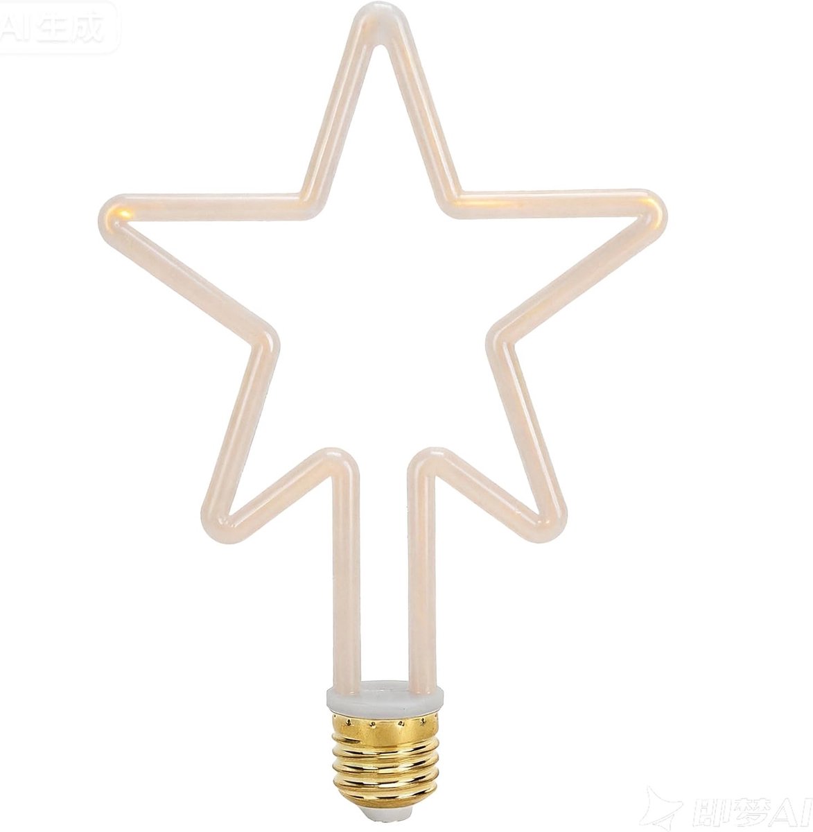 LED Stervormige Gloeilamp, E27 2700K 8W, Aluminium en Kunststof, 5-Punts Ster Design, Binnenverlichting voor Festival, 220-240V