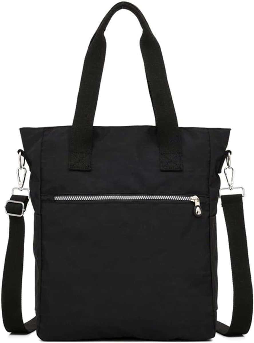 Schoudertas voor dames, grote schoudertas, handtas, meerdere zakken, waterdichte nylon boekentassen, casual mode, messenger bag voor school, werk, reizen, winkelen