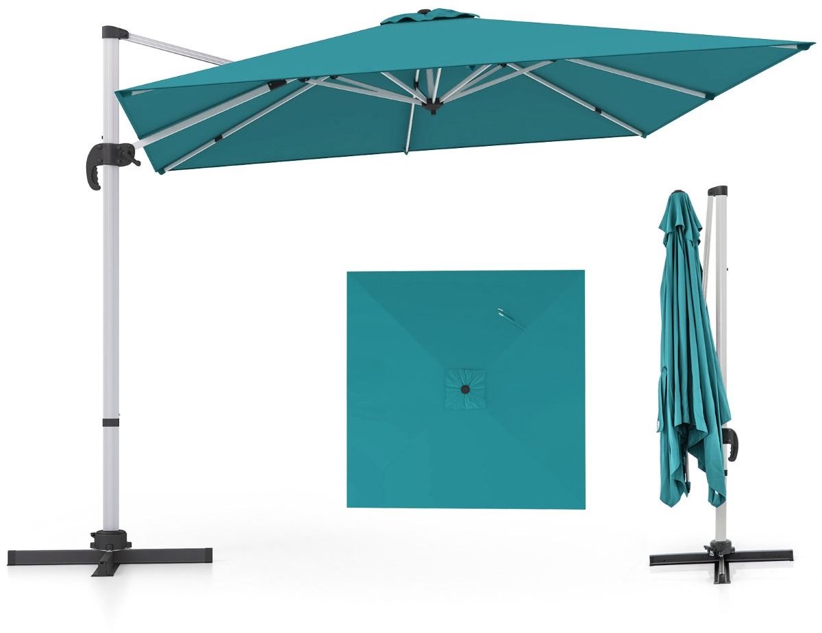 Parasol – Waterdicht & UV-beschermend – Kantelbaar - Luxe Zweefparasol voor Tuin - Balkon of Terras – Weerbestendig