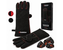 XCelsius® BBQ Handschoenen Splitleer – TÜV Gecertificeerd EN407 – Hittebestendige Barbecue…