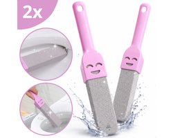 Boncy® Puimsteen voor wc - 2 Stuks Smiley WC-borstel Set - Schoonmaak Toilet - Roze Poetssteen met handvat - Cleaningblock Cleaning block - Urinesteen verwijderaar voor urinoir