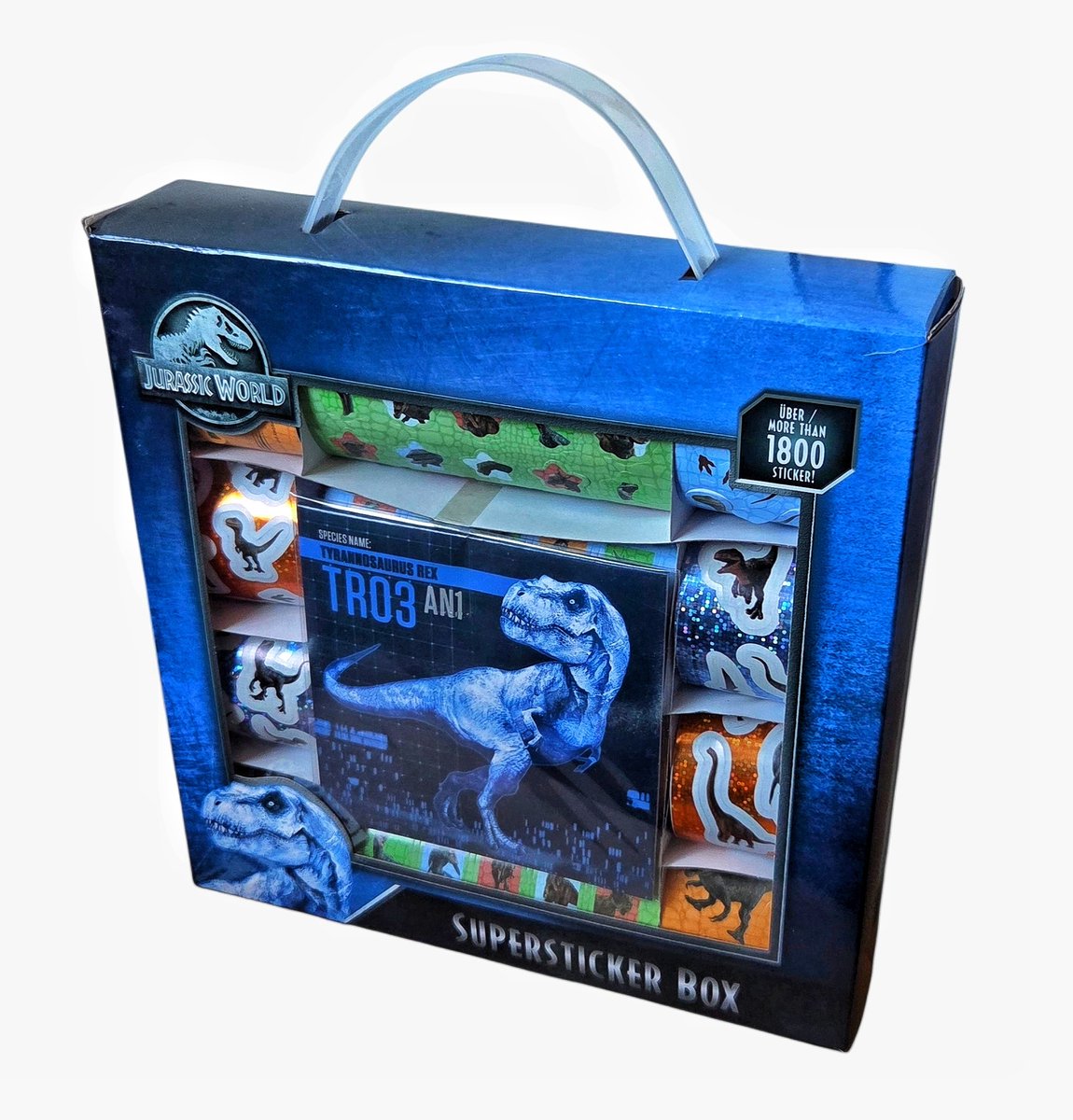 Jurassic World Stickers Stickerbox – 1800 kleurrijke stickers – Creatief knutselplezier voor kinderen – Verzamel & versier