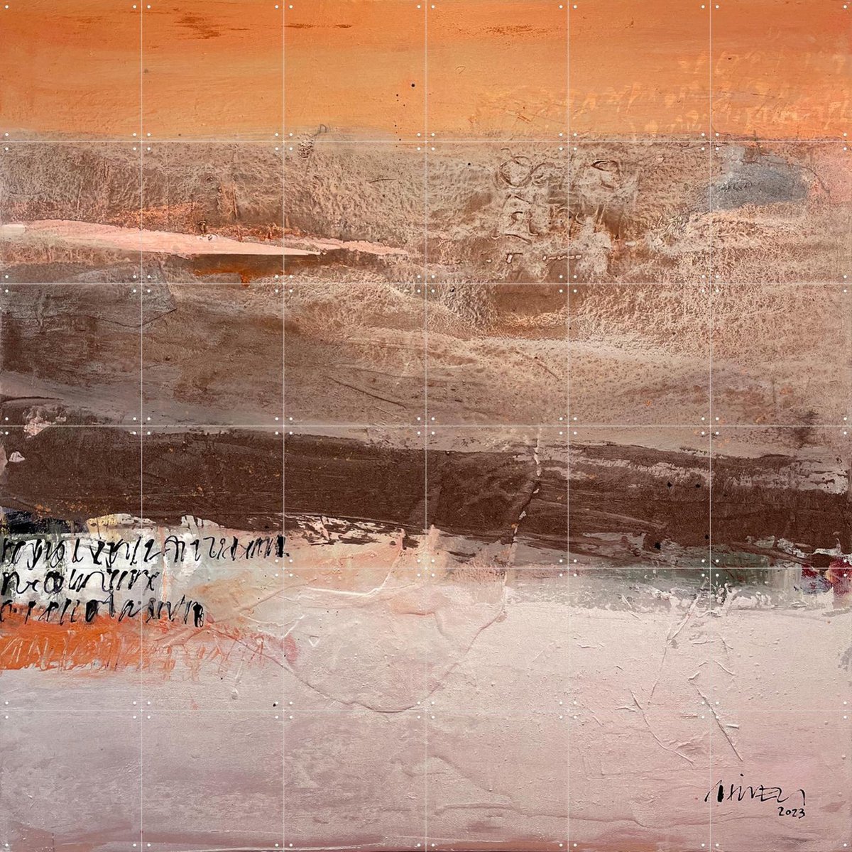 IXXI Journey Of The Mind, SüessART - 120 x 120 cm - Gratis ophangtool - Grote wanddecoratie en posters - Modern, Kwaststreken, Abstract, Gang, Trap