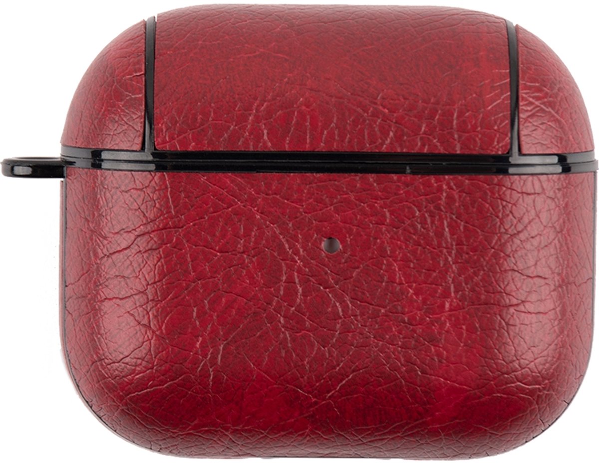 Mobigear Hoesje geschikt voor Apple AirPods 3 Hoesje | Mobigear Excellent - Rood