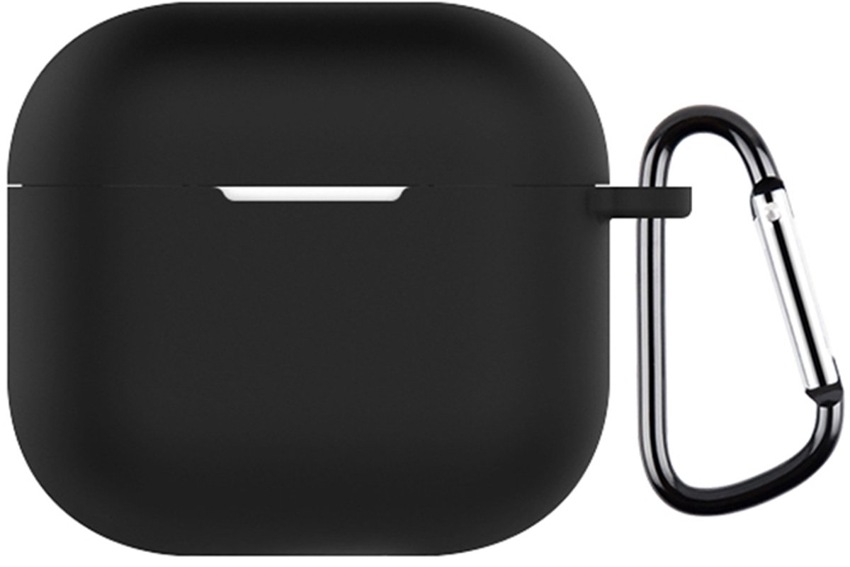 Mobigear Hoesje geschikt voor Apple AirPods 4 Hoesje Flexibel Siliconen | Mobigear Colors - Zwart