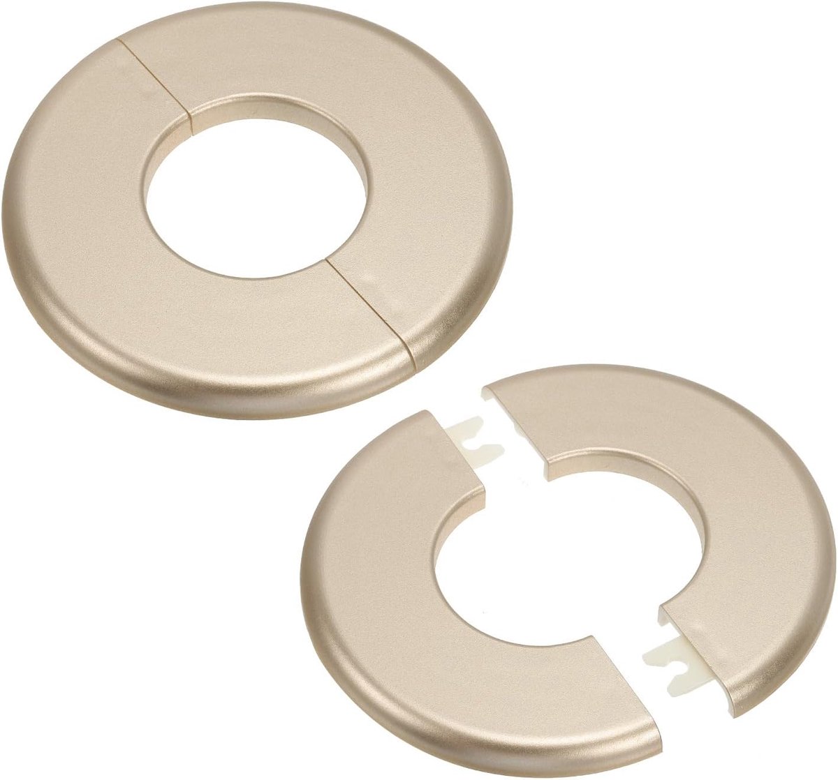 Muur splitflens 44 mm, 2 stuks ABS ronde zelfklevende rozet plaat gespen, waterpijphoes voor keuken, badkamer, arm, pijpkraan, decoratie, goud