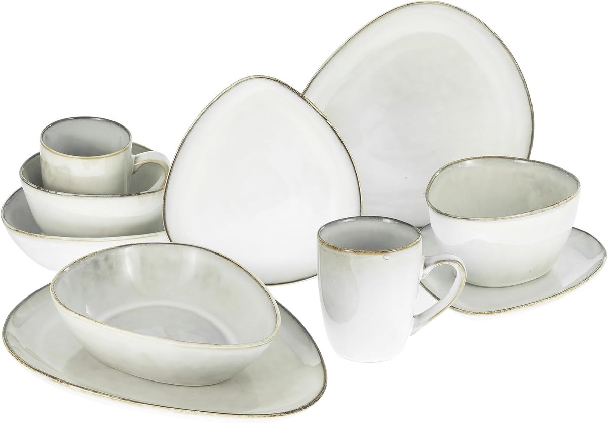 23768, serie Cloudy, offwhite, serviesset, combiservies 10-delig