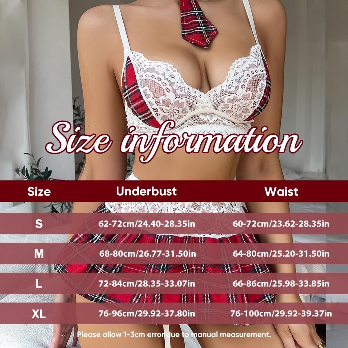 schoolmeisjeskostuum voor dames, ondeugend, lingerieset, cosplay, hot, 5-delig, schoolmeisje, minirok, geplooid, roleplay, geknoopt, uniform, student, spel, rol, ondergoed, halter