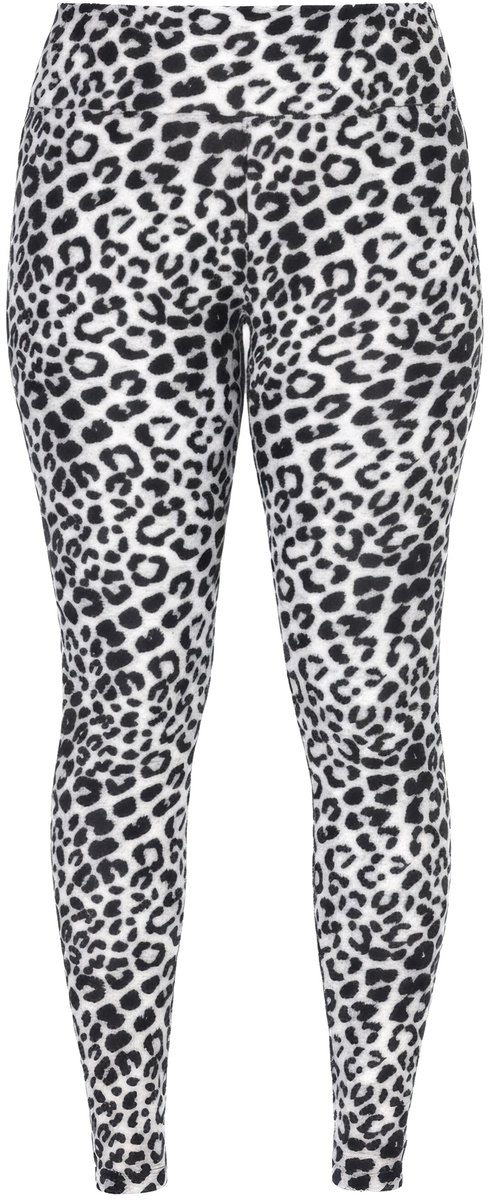 Studio Untold - Dames - Legging tight shape luipaardprint - Off-white - Maat 42+