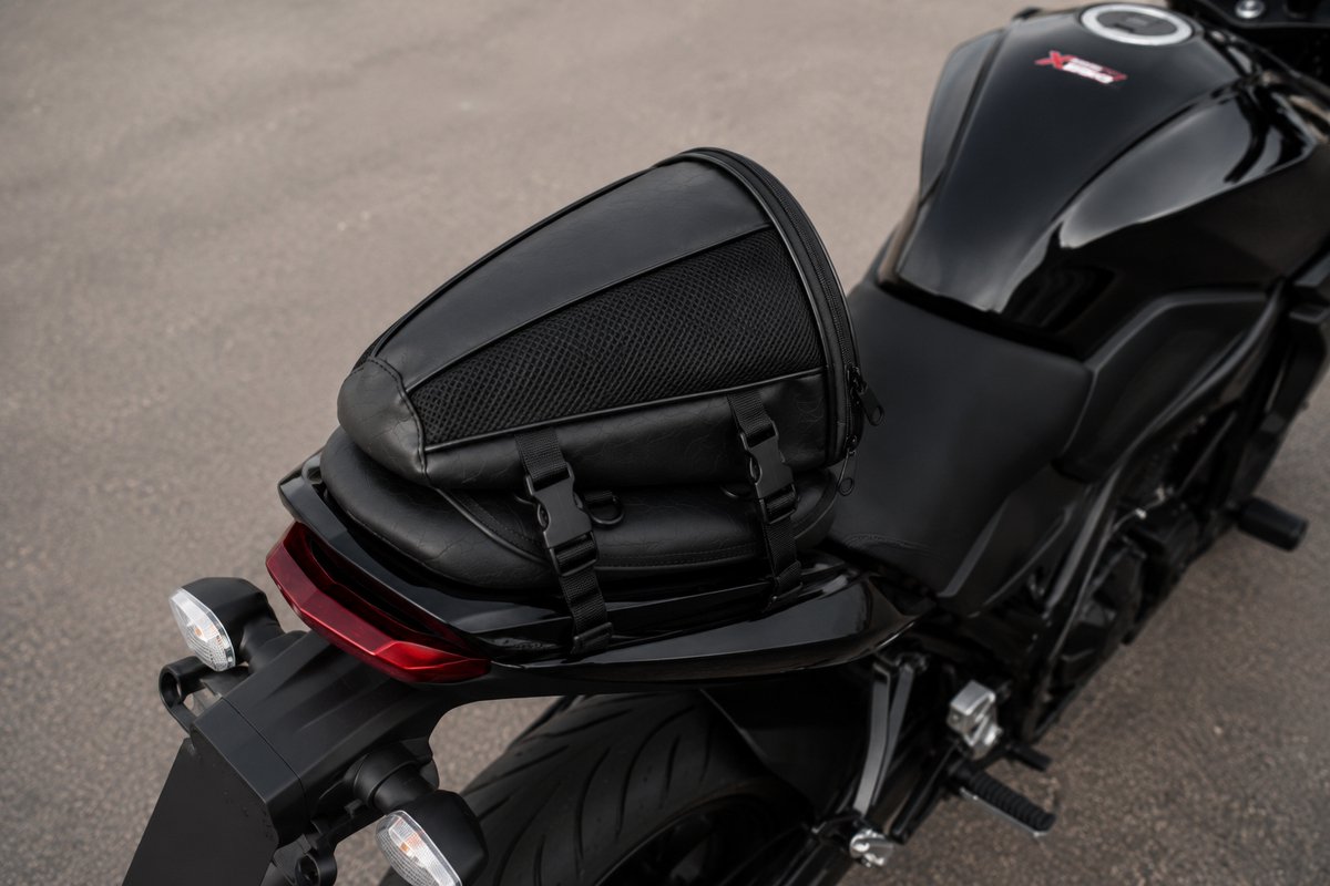 Universele Motor Achtertas Motorfiets Zadeltas Waterdichte Bagagetas Zwart