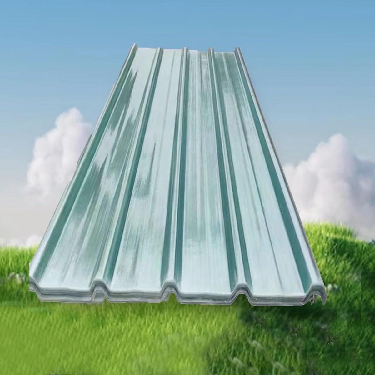 Daglichtplaat Golfplaten - Dakplaten Schuur - Waterdicht Dak - Vlamvertragend - 0.9x1.3m - Transparant