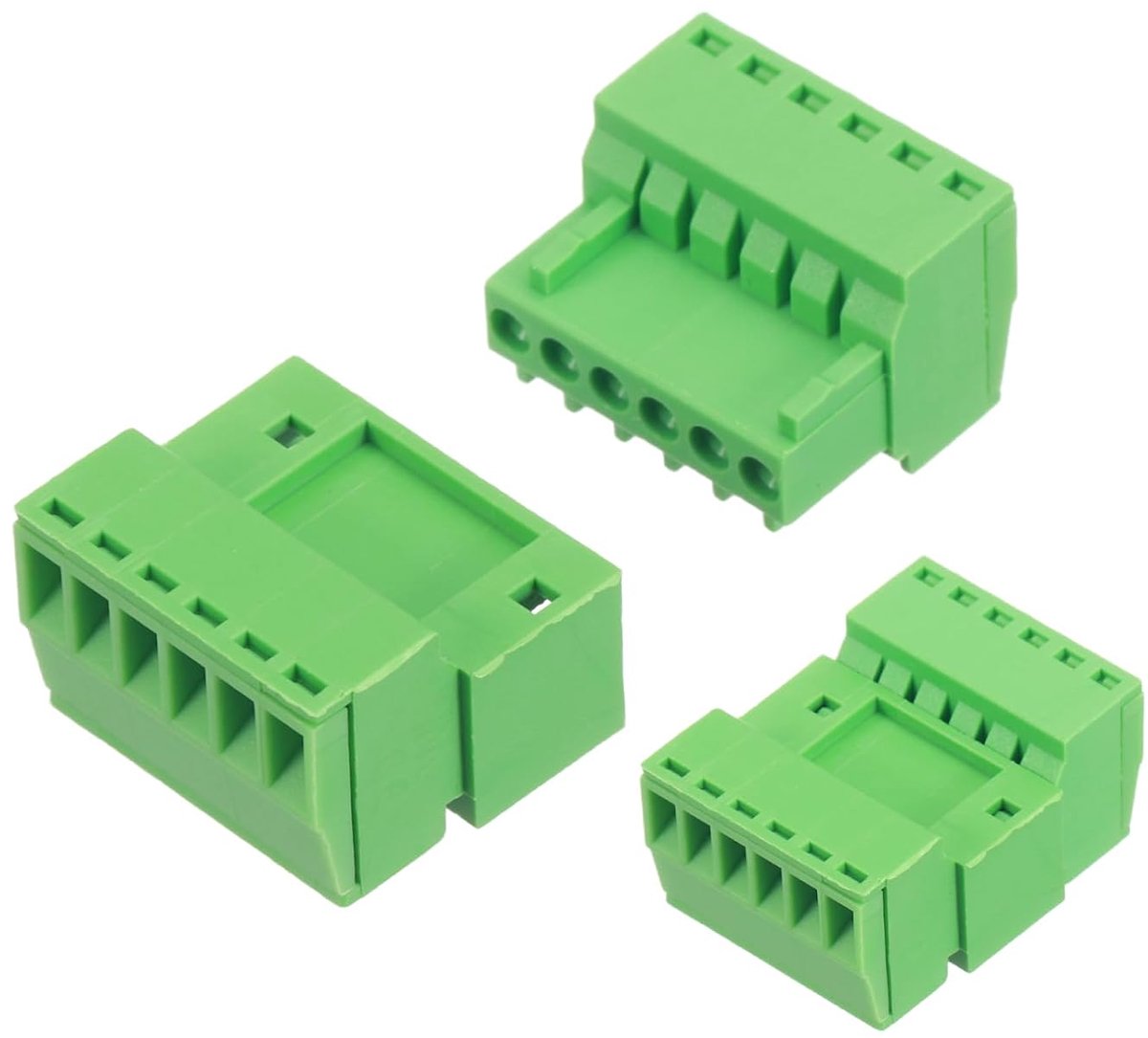 5-delige set 6-polige PCB-klemlijst, 2,54 mm PCB-schroefklemmen, stekkers en stopcontacten, aansluitklem, blok, 125 V, 4 A voor 26-18 AWG kabel