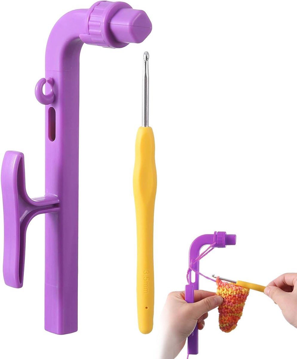 Regelaar Voor Haken Spanning Ergonomische Grip Voor Spanning | Haakhulp Bestemd Voor Beginners Vrouwen Dames Oma's Liefhebbers Van Handwerk Hobby Kunstprojecten Knuffeldieren