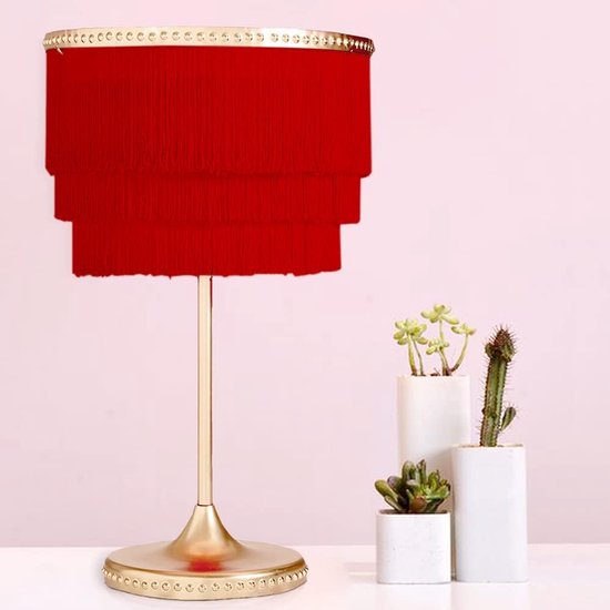 9,14 m lengte 15 cm breedte franje dansfranje, polyester franje gesneden, kledingkantrand, kwastjes naaigarnituur voor Latijnse jurk, lampenkap decoratie DIY (rood) — afbeelding 4