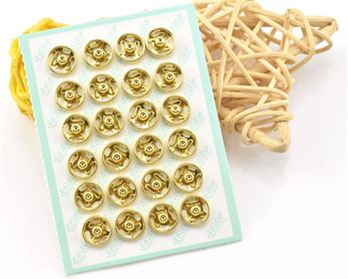 Roestvrij staal Mini Button Buckle, Gouden, 24st