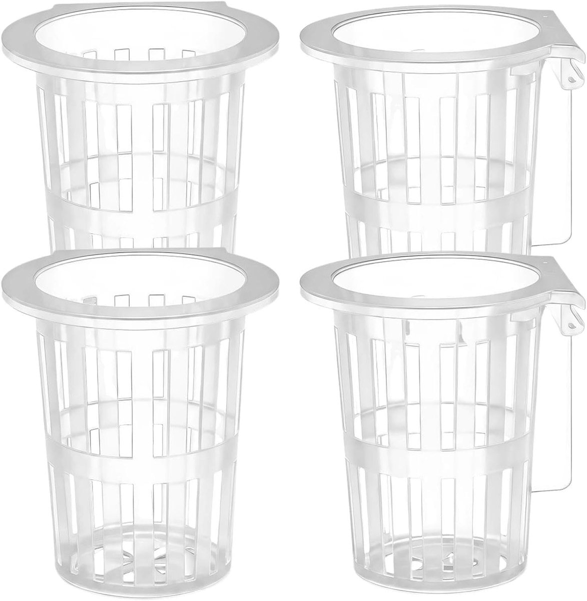 4 stuks plantenhouders voor aquarium, transparant, waterplantenrek met haken en zuignappen, herbruikbare plantenstandaard voor aquarium, voor het kweken van waterplanten en decoratie