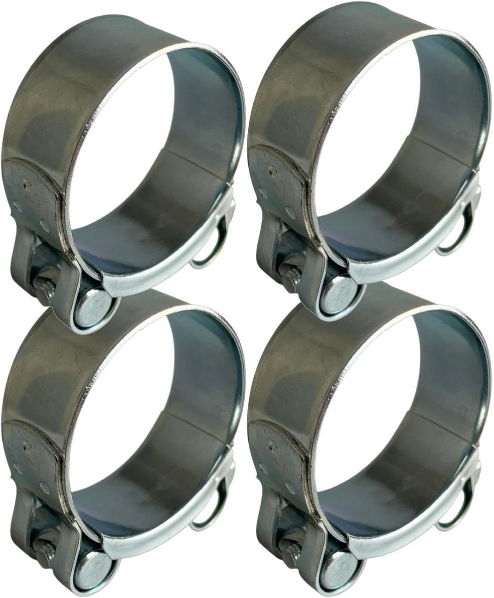 Bout Slang Superklem 40-43mm Clip Siliconen Rubber Uitlaat x4