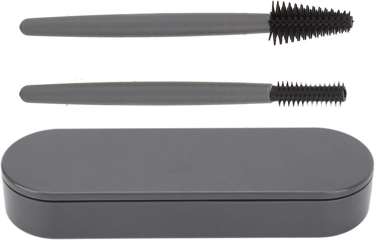 wimperborstelset, mascara, toverstaf, herbruikbaar, wasbaar, stofdichte doos, draagbare make-upborstel voor thuis, mascara, oogmake-up tools