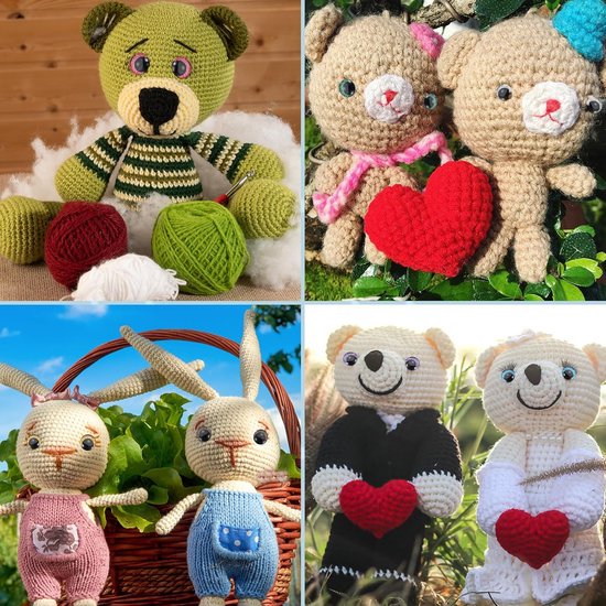 Ogen, 36 Set Pop Ogen met Wasmachines Zachte Knoppen Realistische Kleurrijke Haken Veiligheid Ogen voor Decor Haak Accessoires Poppen Ambacht, 6 Kleuren — afbeelding 5