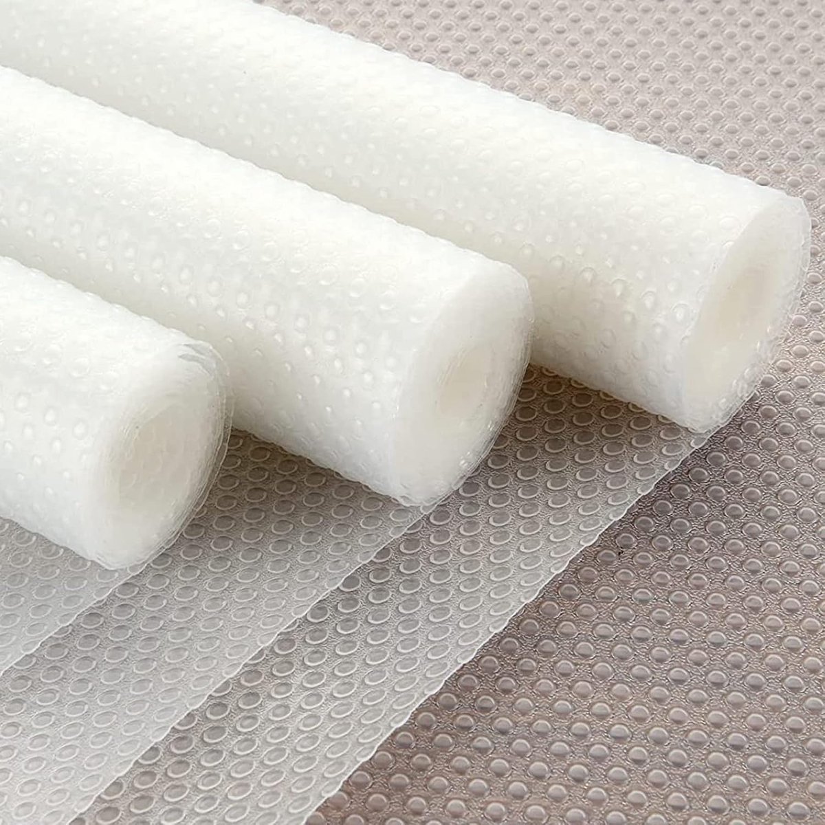 Verpakking van 3 Antislip Lademat Transparant, Transparante Ladefolie 40 x 200 cm van EVA, EVA Ladebeschermer op Rol voor Keuken, Kast en Koelkast