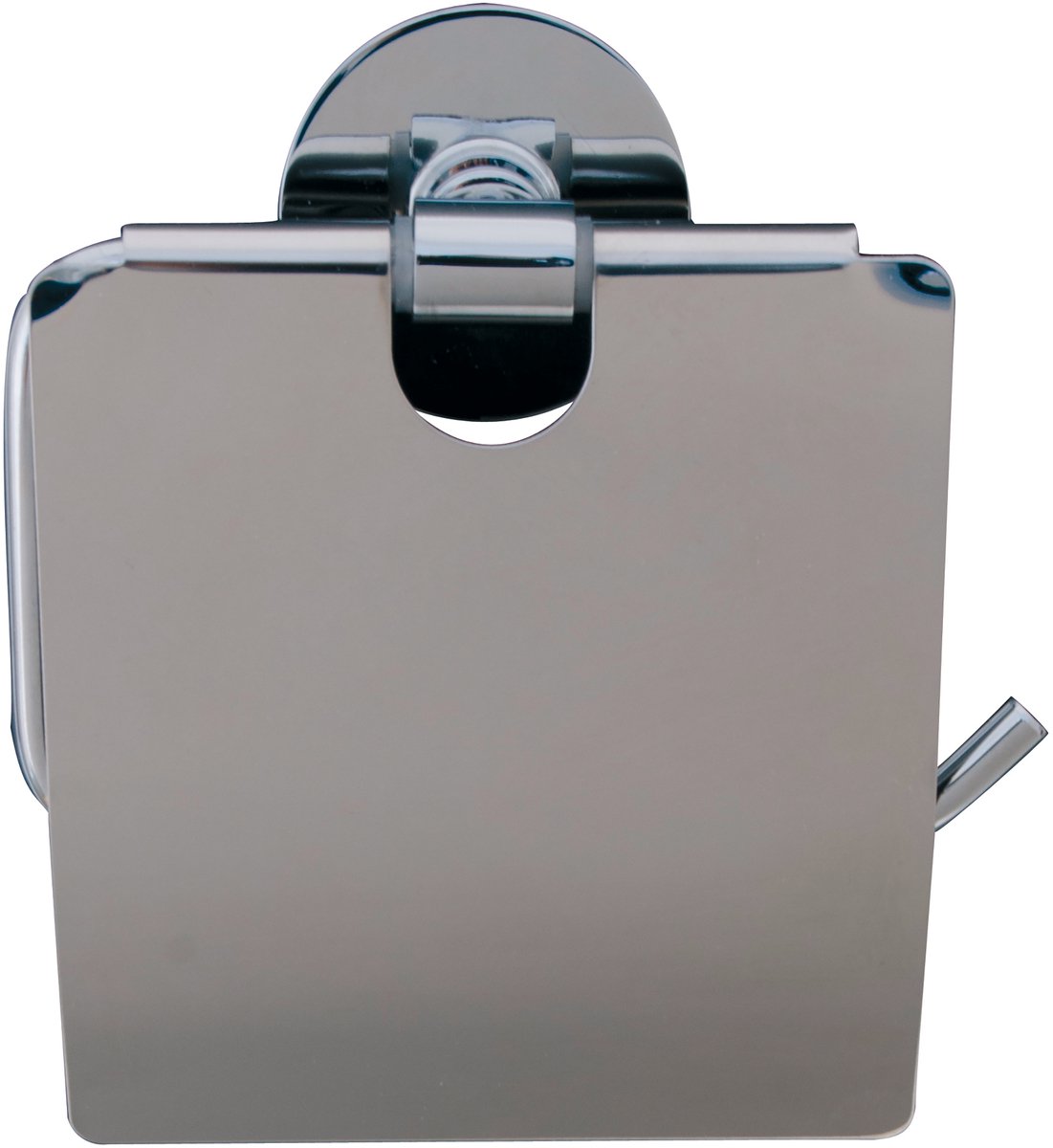 MSV Easy Toiletrolhouder met Deksel – Toiletpapierhouder Chroom voor de Badkamer – Eenvoudige Montage