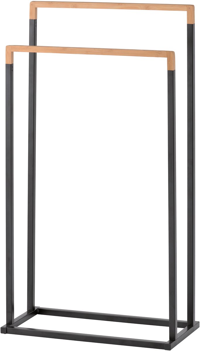 Spirella Handdoekhouder – Vrijstaand Handdoekrek met Meerdere Stangen – Handdoekstandaard met Modern Design voor Badkamer